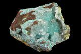 Quartz Crystals on Chrysocolla - Peru #132352-2